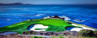 Pebble Beach golf sahası, Monterey, Kaliforniya, ABD