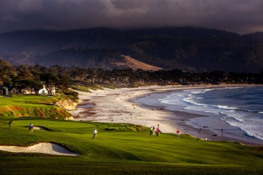 Pebble Beach golf sahası, Monterey, Kaliforniya, ABD