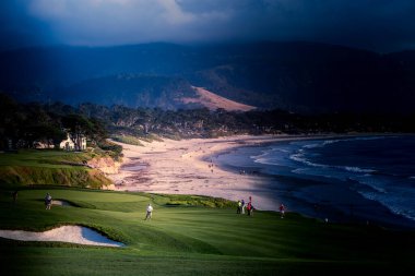Pebble Beach golf sahası, Monterey, Kaliforniya, ABD