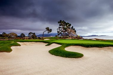 Pebble Beach golf sahası, Monterey, Kaliforniya, ABD
