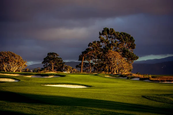 Pebble Beach Golf Sahası Monterey Kaliforniya Abd — Stok fotoğraf