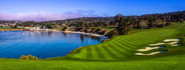 Pebble Beach Golf Sahası Monterey Kaliforniya Abd — Stok fotoğraf