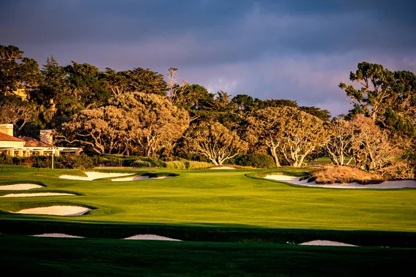 Pebble Beach Golf Sahası Monterey Kaliforniya Abd — Stok fotoğraf