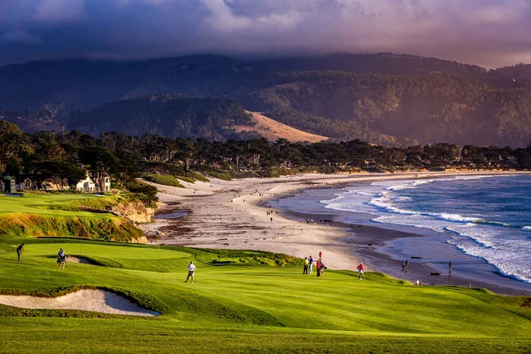 Pebble Beach Golfpálya Monterey California Amerikai Egyesült Államok — Stock Fotó