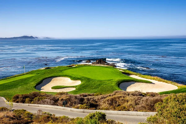 Pebble Beach Golf Course Monterey California Usa Stock Picture