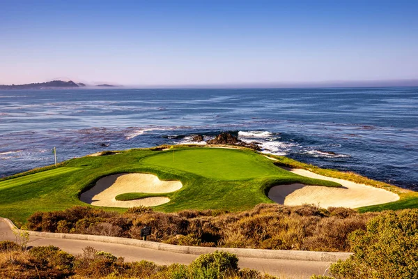 Pebble Beach Golf Course Monterey California Usa Stock Picture