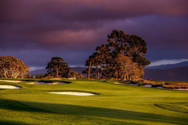 Pebble Beach golf sahası, Monterey, Kaliforniya, ABD