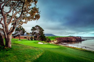 Pebble Beach golf sahası, Monterey, Kaliforniya, ABD