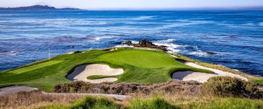 Pebble Beach golf sahası, Monterey, Kaliforniya, ABD