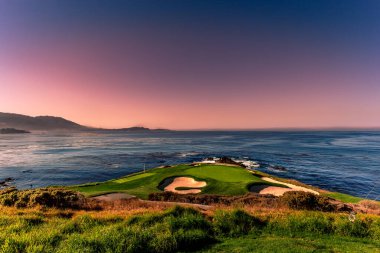 Pebble Beach golf sahası, Monterey, Kaliforniya, ABD