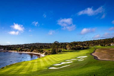Pebble Beach golf sahası, Monterey, Kaliforniya, ABD