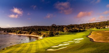 Pebble Beach golf sahası, Monterey, Kaliforniya, ABD