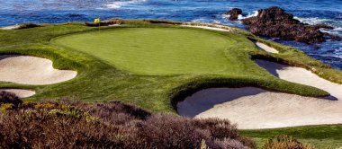 Pebble Beach golf sahası, Monterey, Kaliforniya, ABD