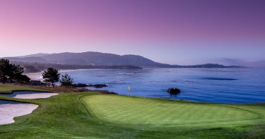 Pebble Beach golf sahası, Monterey, Kaliforniya, ABD