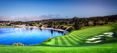 Pebble Beach golf sahası, Monterey, Kaliforniya, ABD