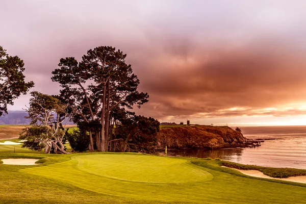 Pebble Beach Golf Course Monterey California Сша — стоковое фото