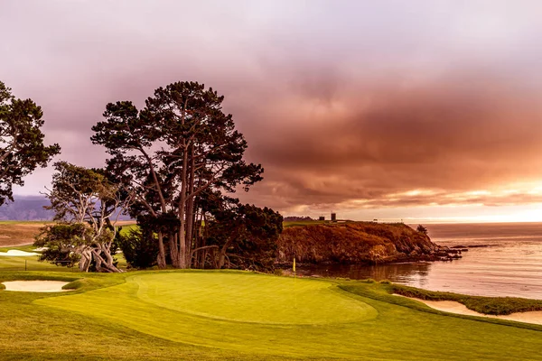 Campo Golfe Pebble Beach Monterey Califórnia Eua — Fotografia de Stock
