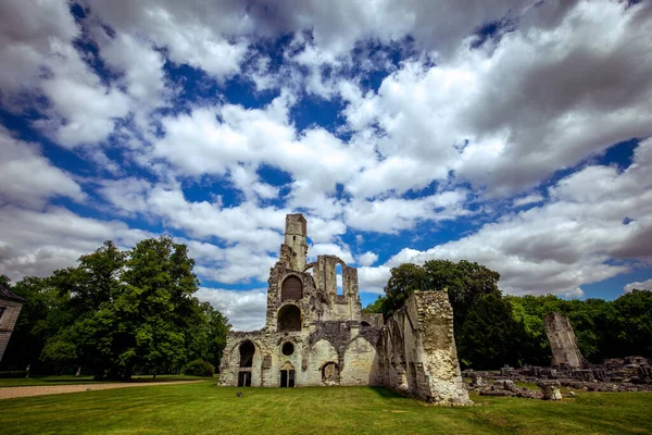 Chaalis Francia Julio 2016 Ruinas Exteriores Abadía Chaalis Julio 2016 — Foto de Stock