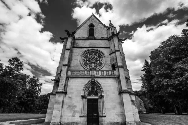 Chaalis Francia Luglio 2016 Rovine Esterne Dell Abbazia Chaalis Luglio — Foto Stock