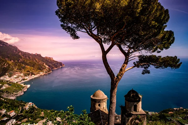 Coastline Ravello Sul Golfo Salerno Costiera Amalfitana Italia — Foto Stock