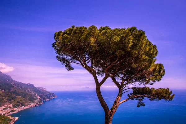 Coastline Ravello Sul Golfo Salerno Costiera Amalfitana Italia — Foto Stock