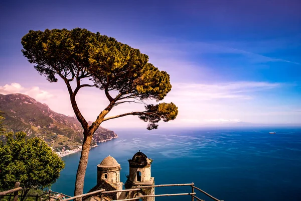 Coastline Ravello Sul Golfo Salerno Costiera Amalfitana Italia — Foto Stock