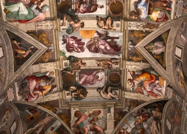 Cidade Vaticano Vaticano Junho 2015 Interiores Detalhes Arquitetônicos Capela Sistina — Fotografia de Stock