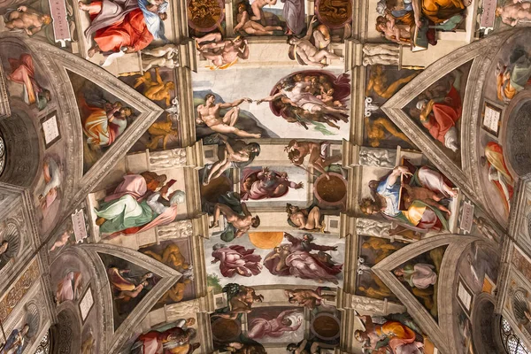 Cidade Vaticano Vaticano Junho 2015 Interiores Detalhes Arquitetônicos Capela Sistina — Fotografia de Stock