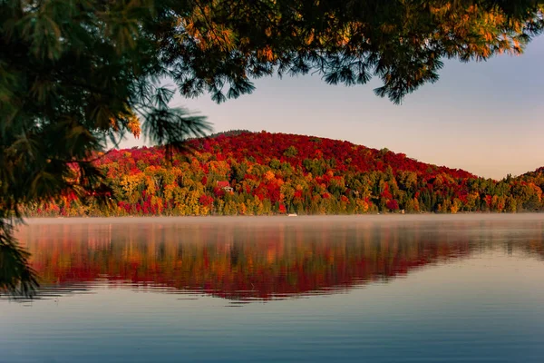 Vista Del Lac Superieur Laurentides Mont Tremblant Quebec Canadá —  Fotos de Stock