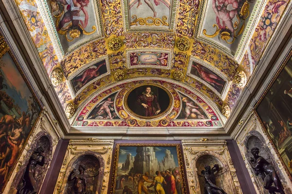 Interiors Of Palazzo Vecchio Florence Italy Firenze Tuscany Stock Photo 188599794
