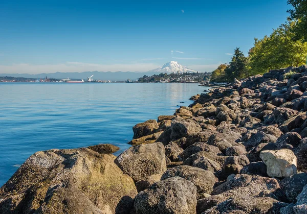 Mount Rainier från Ruston 5 — Stockfoto