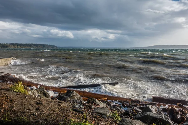 Tempestoso Puget Sound 4 — Foto Stock