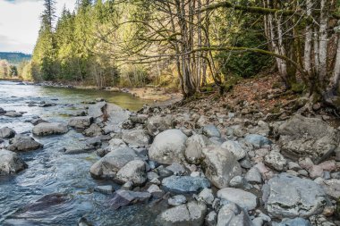 Snoqualmie nehir kıyı