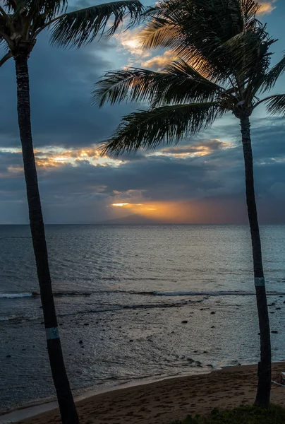 Maui puesta del sol sobre Molokai 4 —  Fotos de Stock