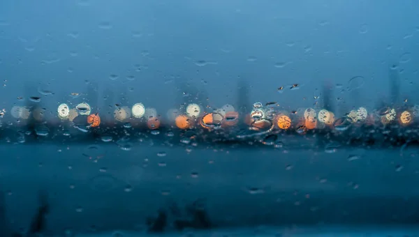 Rain On Window Abstract 3 — Stock Photo, Image