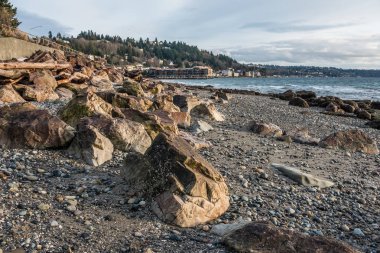 Batı Seattle sahil manzara 2