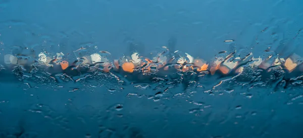 Rain On Window Abstract 2 — Stock Photo, Image