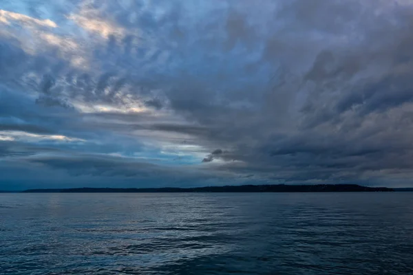 Awan Selama Puget Suara — Stok Foto