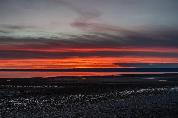 Red puget sound Sonnenuntergang 4 — Stockfoto