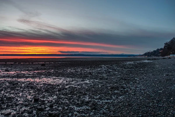 Pôr-do-sol da costa noroeste 3 — Fotografia de Stock
