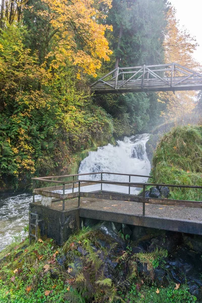 Cascate del Tumwater Park Lower Falls 6 — Foto Stock