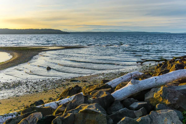 Paesaggio tramonto Seashore — Foto Stock