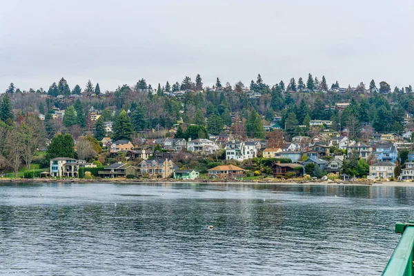 Vashon Eiland Huizen — Stockfoto