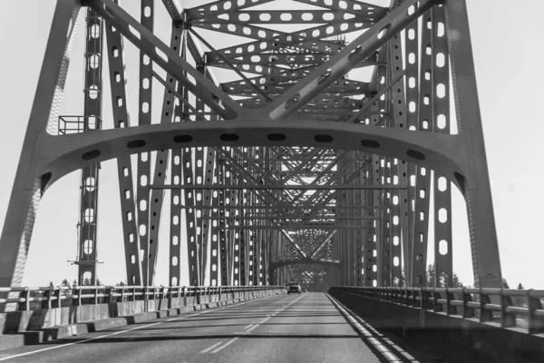 Una Vista Del Extremo Sur Del Puente Astoria Megler Estado —  Fotos de Stock