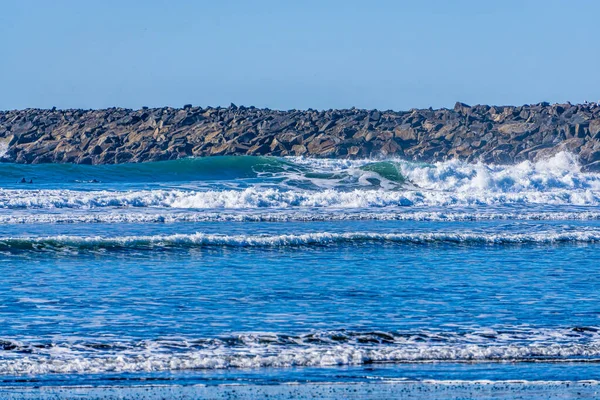 Uma Vista Molhe Rocha Westport Washington — Fotografia de Stock