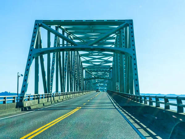 Una Vista Del Extremo Norte Del Puente Astoria Megler Noroeste —  Fotos de Stock