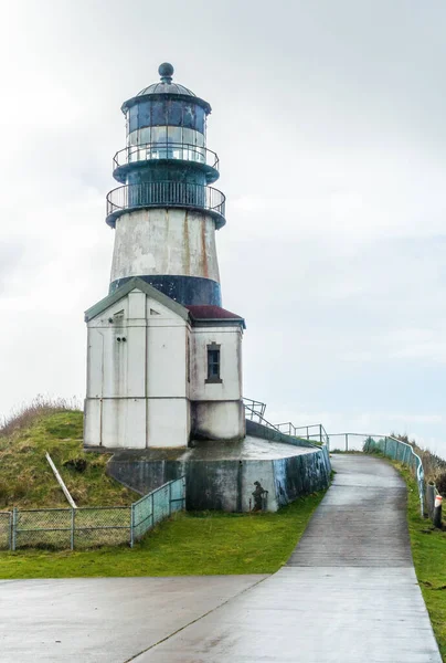 Jedna Dwóch Latarni Morskich Parku Cape Disappointment State Stanie Waszyngton — Zdjęcie stockowe