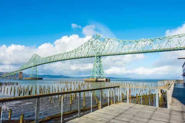 Uitzicht Astoria Megler Brug Astoria Oregon — Stockfoto