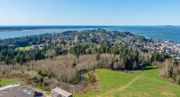 Astoria, Oregon 'dan bir veiw ve iki brdiges..