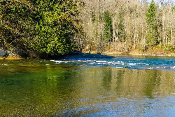 Uma Vista Rio Verde Perto Auburn Washington — Fotografia de Stock